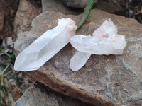 Natural Quartz Clusters and Crystals x 11 From Madagascar