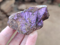 Natural Metallic Purpurite Cobbed Specimens x 12 From Erongo, Namibia