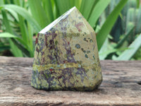 Polished Bastite Dragons Blood Point-Prism x 4 From Tshipise, South Africa