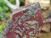 Polished Bastite Dragons Blood Point-Prism x 4 From Tshipise, South Africa