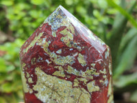 Polished Bastite Dragons Blood Point-Prism x 4 From Tshipise, South Africa