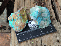 Natural Shattuckite with Chrysocolla and Malachite x 35 from Kaokoveld, Namibia