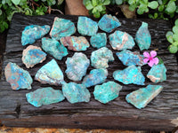 Natural Shattuckite with Chrysocolla and Malachite x 35 from Kaokoveld, Namibia