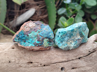 Natural Shattuckite with Chrysocolla and Malachite x 35 from Kaokoveld, Namibia