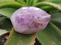 Polished Smokey Amethyst Window Quartz Point-Prism x 3 From Akansobe, Madagascar