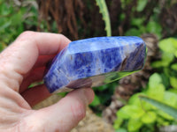 Polished Sodalite Point-Prisms x 3 From Kunene River, Namibia