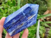 Polished Sodalite Point-Prisms x 3 From Kunene River, Namibia