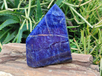 Polished Sodalite Point-Prisms x 3 From Kunene River, Namibia