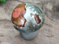 Polished Polychrome Jasper Mushrooms x 4 From Mahajanga, Madagascar