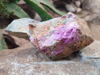 Natural Cobbed Stichtite Specimens x 4 From Barberton, South Africa