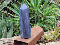 Polished Lazulite Point-Prism x 1 From Madagascar