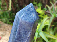 Polished Lazulite Point-Prism x 1 From Madagascar