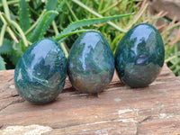 Polished Ocean Jasper Eggs x 10 From Marovato, Madagascar