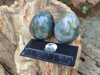 Polished Ocean Jasper Eggs x 10 From Marovato, Madagascar