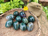 Polished Ocean Jasper Eggs x 10 From Marovato, Madagascar