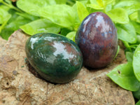 Polished Ocean Jasper Eggs x 10 From Marovato, Madagascar