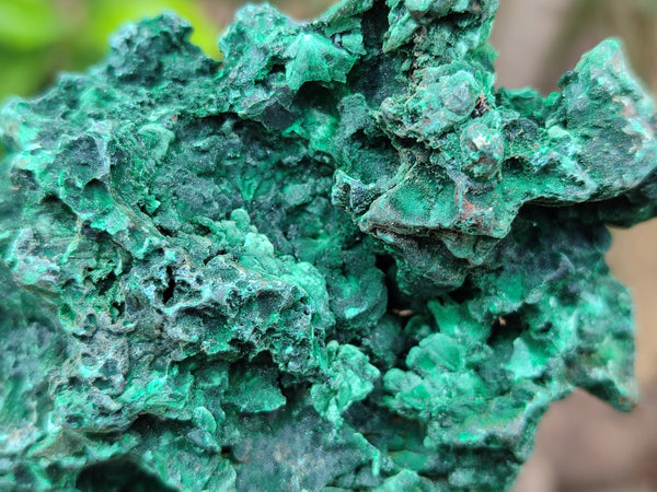 Natural Silky Malachite Specimens x 3 From Kasompe, Congo