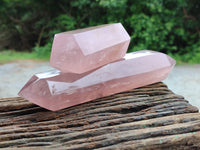 Polished Mixed Rose Quartz Items x 3 From Ambatondrazaka, Madagascar