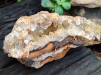 Natural Limonite Quartz Clusters x 4 From Mwinilunga, Zambia