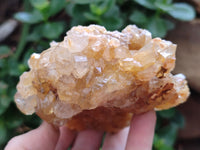 Natural Limonite Quartz Clusters x 4 From Mwinilunga, Zambia