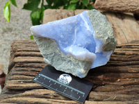 Natural Blue Lace Agate Geode Specimens x 2 From Nsanje, Malawi