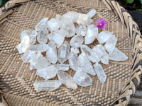 Natural Single Quartz Crystals x 63 From Mpika, Zambia