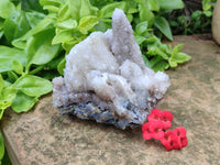 Natural Drusy Quartz Coated Calcite Pseudomorph Specimens x 6 From Alberts Mountain, Lesotho