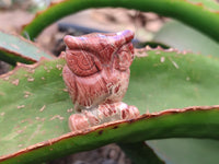 Polished Small Brecciated Jasper Owl Carving - sold per item - From South Africa