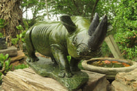 Hand Made Green Verdite Rhino Carving x 1 From Zimbabwe