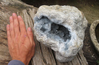 Natural Celestite Geode Specimen x 1 From Sakoany, Madagascar