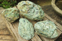 Natural Kyanite In Fuchsite Matrix Specimens x 4 From Zimbabwe