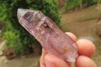 Natural Smokey Amethyst Crystals x 12 From Chiredzi, Zimbabwe