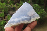 Natural Blue Lace Agate Specimens x 12 From Malawi