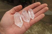 Polished Double Terminated Clear Quartz Points x 20 From Madagascar