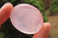 Polished Rose Quartz Palm Stones x 24 From Madagascar