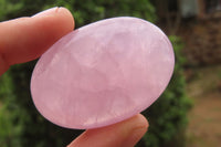 Polished Rose Quartz Palm Stones x 24 From Madagascar