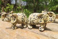 Polished Small Dalmatian Jasper Elephant Carving - sold per item - From Mexico