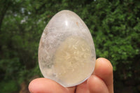 Polished Frosted Quartz Gemstone Eggs x 6 From Madagascar