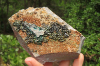 Natural Libethenite Crystals On Dolomite Matrix Specimens x 4 From Shituru, Congo