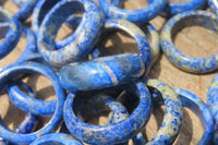 Polished Solid Lapis Lazuli Gemstone Rings - Sold Per Item - From Afghanistan