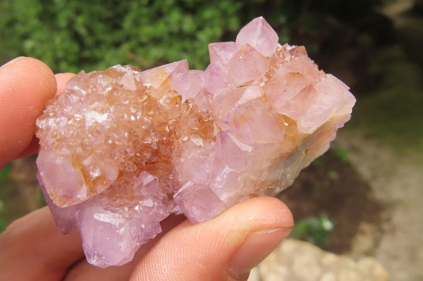 Natural Amethyst Spirit Quartz Clusters x 12 From Boekenhouthoek, South Africa