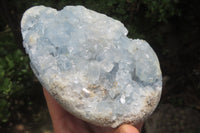 Polished Celestite Geode Eggs x 2 From Sakoany, Madagascar