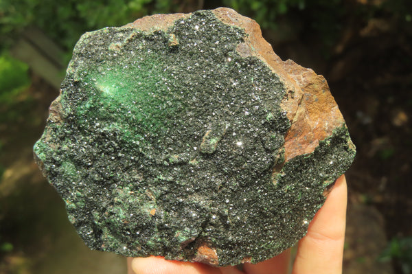 Natural Libethenite Crystals On Dolomite Matrix Specimens x 3 From Shituru, Congo