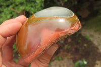 Polished On One Side Polychrome Jasper x 4 From Mahajanga, Madagascar