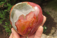 Polished On One Side Polychrome Jasper x 4 From Mahajanga, Madagascar