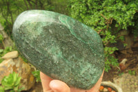 Polished Fuchsite Standing Free Forms x 2 From Madagascar