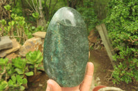 Polished Fuchsite Standing Free Forms x 2 From Madagascar