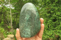 Polished Fuchsite Standing Free Forms x 2 From Madagascar