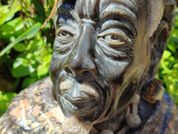 Hand Made Traditional African Bust Stone Sculpture x 1 From Southern Africa