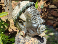 Hand Made Traditional African Bust Stone Sculpture x 1 From Southern Africa